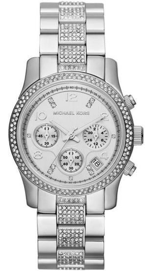 Buy Shop Michael Kors Runway White Dial Silver Steel Strap Watch for Women - MK5825 USA Online