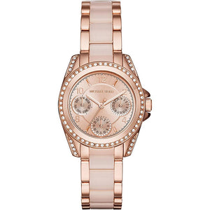 Buy Shop Michael Kors Blair Rose Gold Dial Two Tone Steel Strap Watch for Women - MK6175 USA Online