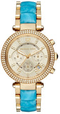 Buy Shop Michael Kors Parker Gold Dial Two Tone Steel Strap Watch for Women - MK6364 USA Online