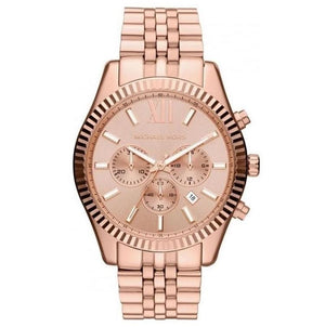 Buy Shop Michael Kors Lexington Rose Gold Dial Rose Gold Steel Strap Watch for Men - MK8319 USA Online
