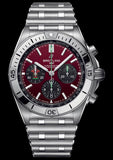 Buy Shop Breitling Chronomat B01 42 Six Nations Wales Red Dial Silver Steel Strap Watch for Men - AB0134A61K1A1 USA Online