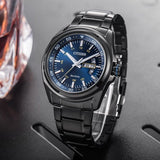 Buy Shop Citizen Eco Drive Blue Dial Black Steel Strap Watch For Men - AW0024-58LB USA Online