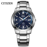 Buy Shop Citizen Eco Drive Blue Dial Silver Stainless Steel Watch For Men - BM7140-54L USA Online
