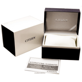 Buy Shop Citizen Eco Drive Chronograph Black Dial Silver Stainless Steel Watch For Men - AT0690-55E USA Online
