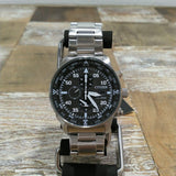 Buy Shop Citizen Eco Drive Chronograph Black Dial Silver Steel Strap Watch For Men - CA0690-88E USA Online