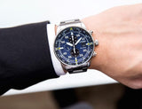 Buy Shop Citizen Eco Drive Chronograph Blue Dial Silver Stainless Steel Watch For Men - CA0690-88L USA Online