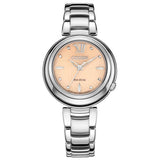 Buy Shop Citizen Eco Drive Mother of Pearl Dial Silver Steel Strap Watch For Women - EM0331-52W USA Online