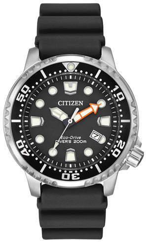 Buy Shop Citizen Eco Drive Pro Master Diver Black Dial Black Steel Strap Watch For Men - BN0150-28E USA Online