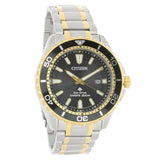 Buy Shop Citizen Eco Drive Promaster Diver Black Dial Two Tone Steel Strap Watch For Men - BN0194-57E USA Online