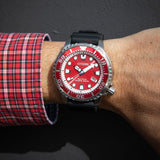 Buy Shop Citizen Eco Drive Promaster Marine Red Dial Black Rubber Strap Watch For Men - BN0159-15X USA Online