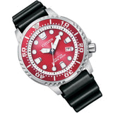 Buy Shop Citizen Eco Drive Promaster Marine Red Dial Black Rubber Strap Watch For Men - BN0159-15X USA Online