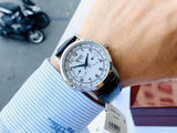 Buy Shop Citizen Eco Drive Silver Dial Black Leather Strap Watch For Men - AO9000-06B USA Online