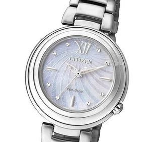 Buy Shop Citizen Eco Drive Silver Stainless Steel Strap Watch For Women - EM0331-52 USA Online