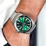 Buy Shop Citizen Eco Drive Vintage Green Dial Silver Steel Strap Watch For Men - AW1598-70X USA Online