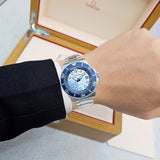 Buy Shop Citizen Mechanical Automatic Blue Dial Silver Steel Strap Watch for Men - NJ0178-81M USA Online