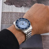 Buy Shop Citizen Mechanical Automatic Blue Dial Silver Steel Strap Watch for Men - NJ0178-81M USA Online