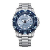 Buy Shop Citizen Mechanical Automatic Blue Dial Silver Steel Strap Watch for Men - NJ0178-81M USA Online