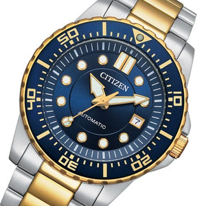 Buy Shop Citizen Mechanical Automatic Blue Dial Two Tone Steel Strap Watch for Men - NJ0174-82L USA Online