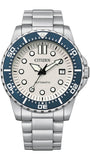 Buy Shop Citizen Mechanical Automatic White Dial Silver Steel Strap Watch for Men - NJ0171-81A USA Online