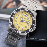 Buy Shop Citizen Mechanical Automatic Yellow Dial Silver Steel Strap Watch for Men - NJ0170-83Z USA Online