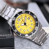 Buy Shop Citizen Mechanical Automatic Yellow Dial Silver Steel Strap Watch for Men - NJ0170-83Z USA Online