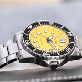 Buy Shop Citizen Mechanical Automatic Yellow Dial Silver Steel Strap Watch for Men - NJ0170-83Z USA Online