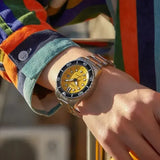 Buy Shop Citizen Mechanical Automatic Yellow Dial Silver Steel Strap Watch for Men - NJ0170-83Z USA Online