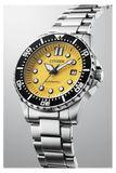 Buy Shop Citizen Mechanical Automatic Yellow Dial Silver Steel Strap Watch for Men - NJ0170-83Z USA Online