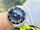 Buy Shop Citizen Mechanical Black Dial Silver Steel Strap Watch For Men - NJ0120-81E USA Online