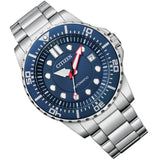 Citizen Promaster Mechanical Blue Dial Silver Steel Strap Watch For Men - NJ0121-89L