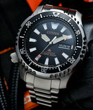 Buy Shop Citizen Promaster 200M Diver Fugu Asian Limited Edition Black Dial Silver Steel Strap Watch For Men - NY0090-86E USA Online