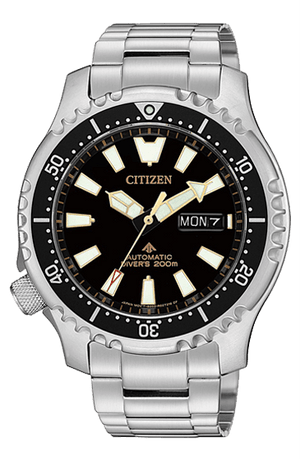 Buy Shop Citizen Promaster 200M Diver Fugu Asian Limited Edition Black Dial Silver Steel Strap Watch For Men - NY0090-86E USA Online