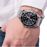 Buy Shop Citizen Promaster Diver Chronograph Black Dial Silver Steel Strap Watch For Men - BN0190-82E USA Online