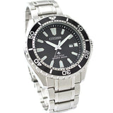 Buy Shop Citizen Promaster Diver Chronograph Black Dial Silver Steel Strap Watch For Men - BN0190-82E USA Online