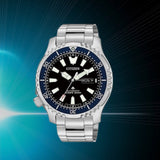 Buy Shop Citizen Promaster Fugu Limited Edition Diver's 200m Automatic Black Dial Silver Steel Strap Watch For Men - NY0098-84E USA Online