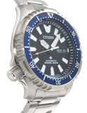 Buy Shop Citizen Promaster Fugu Limited Edition Diver's 200m Automatic Black Dial Silver Steel Strap Watch For Men - NY0098-84E USA Online