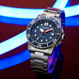 Buy Shop Citizen Promaster Mechanical Blue Dial Silver Steel Strap Watch For Men - NJ0121-89L USA Online
