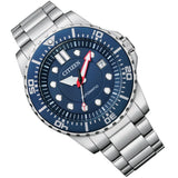 Buy Shop Citizen Promaster Mechanical Blue Dial Silver Steel Strap Watch For Men - NJ0121-89L USA Online