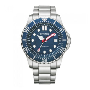 Buy Shop Citizen Promaster Mechanical Blue Dial Silver Steel Strap Watch For Men - NJ0121-89L USA Online