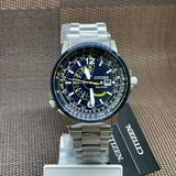 Buy Shop Citizen Promaster Nighthawk Eco Drive Navy Blue Dial Silver Steel Strap Watch For Men - BJ7006-56L USA Online