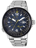 Buy Shop Citizen Promaster Nighthawk Eco Drive Navy Blue Dial Silver Steel Strap Watch For Men - BJ7006-56L USA Online