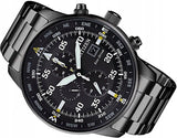Buy Shop Citizen Sports Eco Drive Black Dial Black Steel Strap Watch For Men - CA0695-84E USA Online