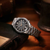 Buy Shop Citizen Tsuyosa 60 Automatic Black Dial Silver Steel Strap Watch for Men - NK0020-55E USA Online