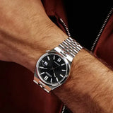 Buy Shop Citizen Tsuyosa 60 Automatic Black Dial Silver Steel Strap Watch for Men - NK0020-55E USA Online