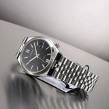 Buy Shop Citizen Tsuyosa 60 Automatic Black Dial Silver Steel Strap Watch for Men - NK0020-55E USA Online
