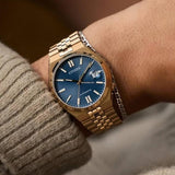 Buy Shop Citizen Tsuyosa 60 Automatic Blue Dial Rose Gold Steel Strap Watch for Men - NK0023-57L USA Online