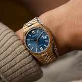 Buy Shop Citizen Tsuyosa 60 Automatic Blue Dial Rose Gold Steel Strap Watch for Men - NK0023-57L USA Online