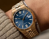 Buy Shop Citizen Tsuyosa 60 Automatic Blue Dial Rose Gold Steel Strap Watch for Men - NK0023-57L USA Online