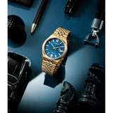 Buy Shop Citizen Tsuyosa 60 Automatic Blue Dial Rose Gold Steel Strap Watch for Men - NK0023-57L USA Online