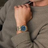 Buy Shop Citizen Tsuyosa 60 Automatic Blue Dial Rose Gold Steel Strap Watch for Men - NK0023-57L USA Online
